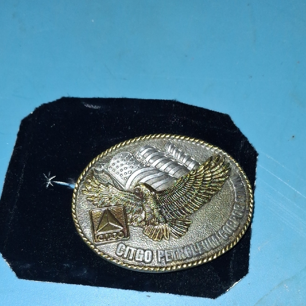 Gold and Silver Eagle Design Belt